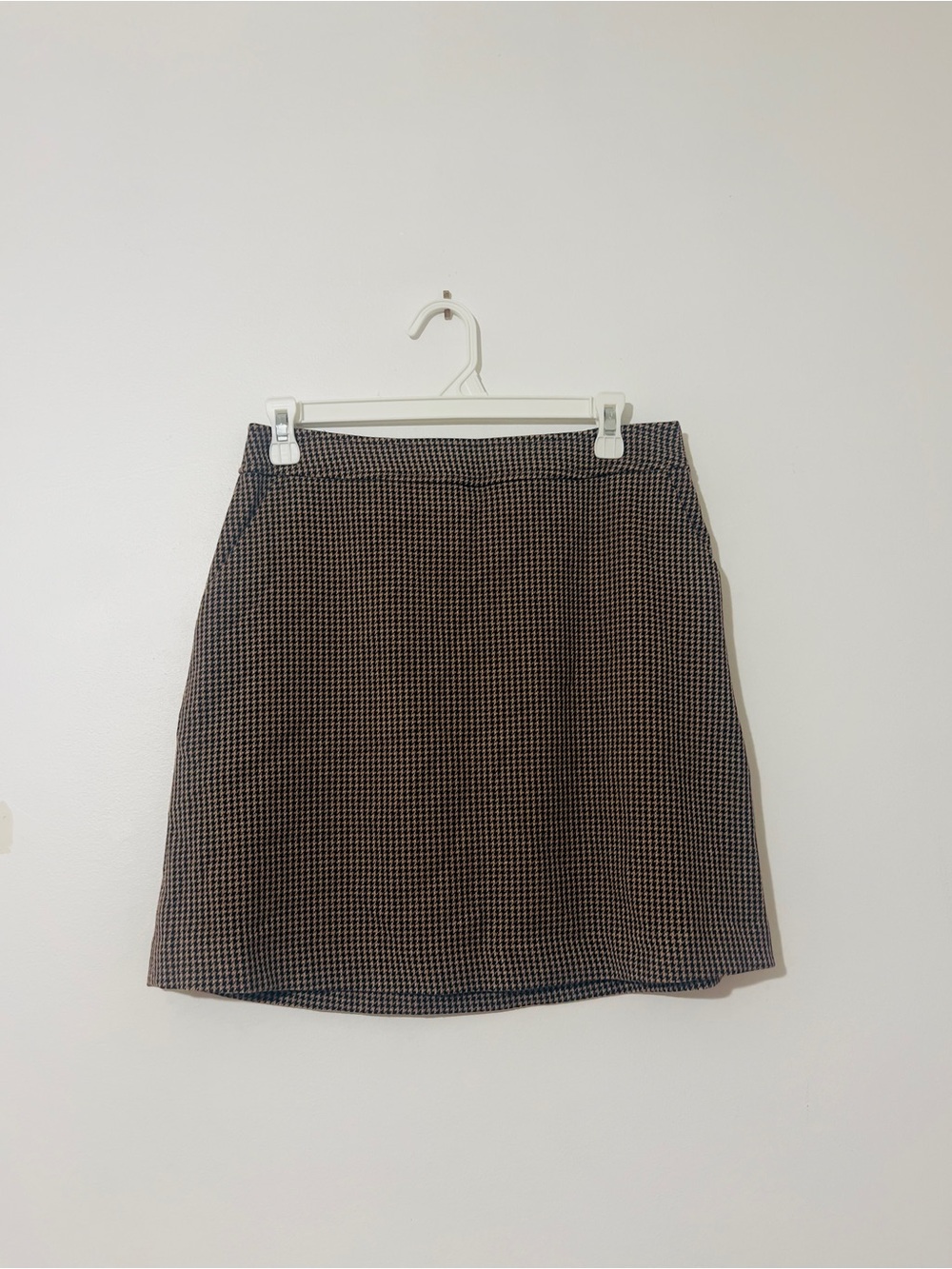 Classic A-Line Short Skirt - Brown/Black